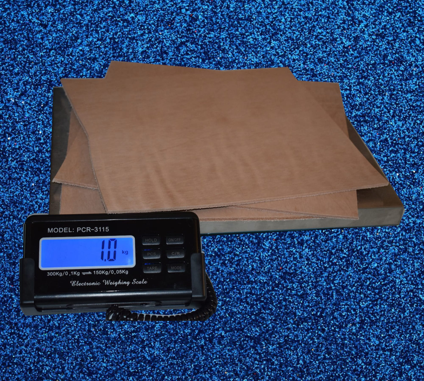 Premium 1kg+ Veg Tan Leather: Natural | 1.6-3.5mm+ Assortment
